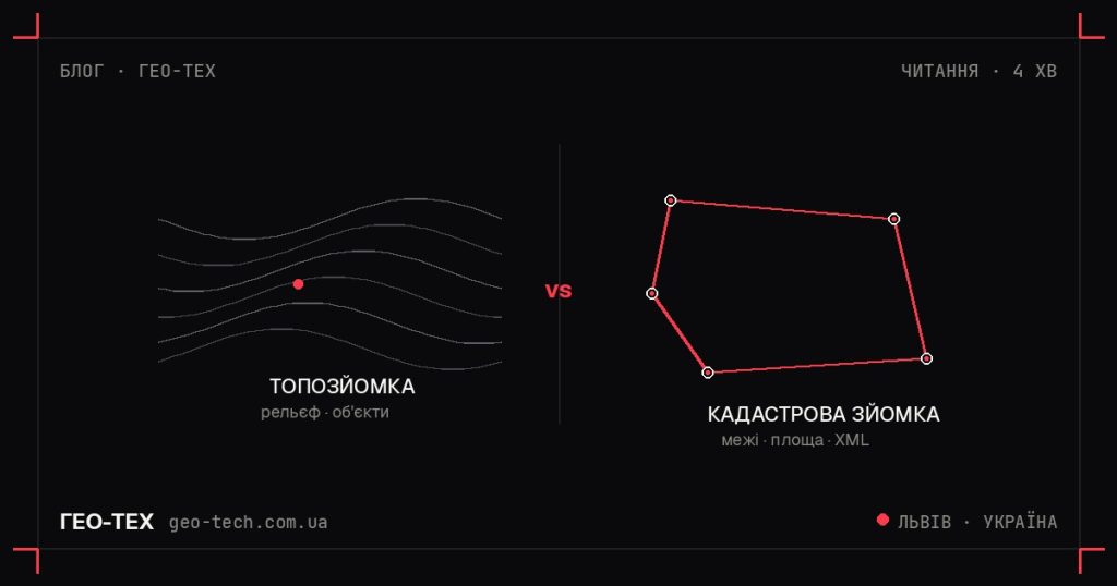 чим відрізняється топоплан від кадастрової карти